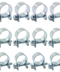 Beefy Heavy Duty Fuel Line Clamp Kit Set Of 30 Stainless Steel Hose Clamps For Auto Diesel And Petrol assorted sizes in rows