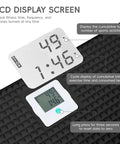 LCD display screen showing fitness data on Badass Ski Balance Trainer For Home Gyms With Digital Lcd Panel Heavy Duty Curved Machine.