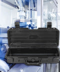 Waterproof Multi Tool Box Organizer With Lockable Lid For Home Garage And Workshop Large Capacity Storage Case black exterior