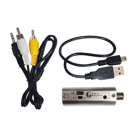 Effortless RF Modulator For AV Setup Grab And Go Style Channel Three Or Four Output With 75 Ohms Or 1K Ohms Switchable lightweight.