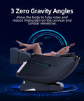 Person reclining in 57-Inch SL-Track 4D Massage Chair With Full Body Zero Gravity Recliner Shiatsu Heat AI Voice Control Foot Roller