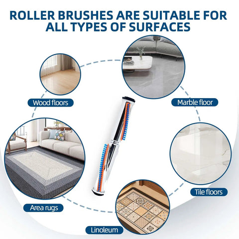 Heavy Duty Metal Brush Roller Replacement For VibraGroomer II Series Commercial Upright Vacuum Cleaners 12 Inch Brushroll 1 Pack