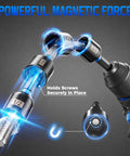80 Piece Magnetic Impact Nut Driver Set With Socket Adapters For Impact Drivers And Drills showcasing magnetic force hold