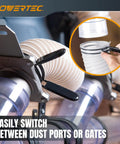 Heavy Duty Four Inch Double Loop Quick Release Hose Clamps For Dust Collectors And Dryer Vents Delivers Nuts And Bolts Security With Killer Grip On Shop Hoses And Vacuum Ports Simple Snap Install.