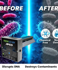 Carbon Cell Matrix HVAC UV Air Purifier With Power Cord Including 1 Year UVC Lamp For 18 To 32 VAC Series against bacteria