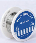 63/37 Tin Rosin Core Solder Wire 0.8mm Diameter, 20g Pack With Flux For Easy Electronics Soldering, close-up view