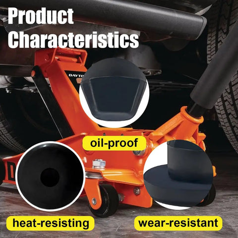 5 Pack Bottle And Floor Jack Oil Plugs 8mm Rubber Filler Bung Plug For Oil Reservoir Filler Hole Universal Flat Head Hydraulic Seals Replacement Kit For Quick Easy Repairs