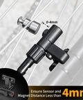 Close-up of Speed Sensor Replacement For Mid Drive and Hub Motors Compatible With BBS01 BBS02 BBSHD on bike wheel, 4mm gap