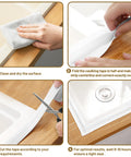 Instructions for applying Waterproof Self Adhesive Caulk Tape 3 Roll Set 1.5 Inch By 10.5 Foot Sealant Strip in kitchen