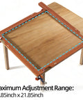 Heavy Duty Adjustable Rectangle Router Jig 21 Inch Aluminum Woodworking Template for precision cutting mortises shown on a wooden surface.