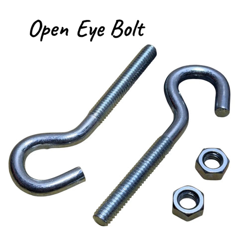 Garage Door Extension Springs Cable And Pulley Kit For 7 To 8 Foot Doors, Heavy Duty Replacement includes open eye bolts and nuts.
