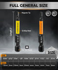 Allen Wrench Drill Bit Set 21 Pcs Metric And SAE High Strength S2 Steel One Quarter Inch Hex Bits With CNC Machined Tips