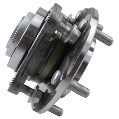 2WD Front Wheel Bearing And Hub Assembly With ABS Fits Toyota 4Runner 2003 To 2016 FJ Cruiser 2007 To 2009 Hilux 2005 To 2017 And Tacoma 2005 To 2019 Six Lug Direct Replacement For Easy Install And Long Lasting Performance side view