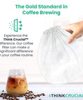 Replacement Strainer Bags For Toddy Cold Brew System 5 Gallon Washable And Reusable Pro Grade Heavy Duty Coffee Filter Bags For Commercial Brewers Easy To Clean Durable 2 Pack Bulk Brew Accessory held over iced coffee