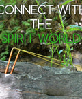 Top Rated Copper And Brass Dowsing Rods With Free Gliding Handles That Hit Different for spirit questing on a log.