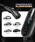 Tesla Level 1 2 EV Charger With WiFi App Plug And Play 16A 240V NEMA 6 20P Cable 25 Ft ETL Certified includes NACS compatibility