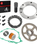 Beefed Up All In One Starter Clutch Kit With One Way Bearing Gear Idler Outer Clutch Gasket 72T Driven Gear Flywheel Puller Tool 20mm And Oil Filter For Honda Sportrax 400 TRX400EX TRX400X 1999 To 2014