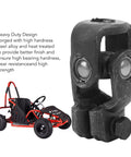Heavy Duty Steering Universal Joint And Drive Shaft Coupler Forged From Reinforced Alloy Steel with a go-kart in the background.