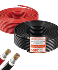 Solar Panel Wire Kit 50 Ft Black And 50 Ft Red, 10 AWG PV Tinned Copper Extension Cable, Thick XLPE Insulation, Weatherproof IP67