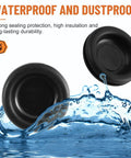 Waterproof and dustproof rubber grommets in the 210Pcs Rubber Grommet Kit With 7 Sizes For Wiring Automotive And Home Improvement.