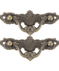 Vintage Cabinet Pulls 2 Pack Antique Bronze Metal Drawer Handles For Cabinets Dressers And Wardrobe Doors Classic Hardware Pulls With Retro Vibe