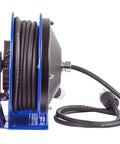 Heavy Duty 30 Foot Power Cord Reel With 12 AWG Cable Single Receptacle Retractable Electrical Reel for garage