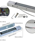 Components of rugged weatherproof metal keypad reader for four doors access control kit with magnetic lock and power box.