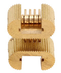 180 Degree Hidden Copper Concealed Hinges For Cabinet Doors, Durable Build With Breezy Install, stack view, ribbed texture, gold finish