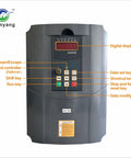 Variable Frequency Drive For Motor Speed Control And 3 Phase Conversion, 220V AC, front view with control buttons and digital display