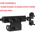 Heavy Duty Slide Bolt Gate Latch Featuring Reliable Padlock Hole For Wood Fences And Vinyl Gates with screws for inside installation.