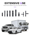 Six Piece 5 Foot Silicone Vacuum Hose Kit With 64 Connectors For Cars And Boats Piping System with vehicles and connectors