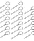 Garage Ready Stainless Steel Eye Nut And Bolt Kit For DIY Projects M4 Size 20 Pieces Eye Nuts And Bolts For Fastening And Suspension Handy Hardware Set For Home Workshop And Industrial Use, 20 stainless steel M4 eye bolts