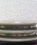Beefy 3/4 Inch Bore Solid Sheave Pulley With 4.6 Inch Outer Diameter Dual Groove For V Belts 4L A AX Sizes Includes Split 3/4 Inch Bushing Heavy Duty Industrial Gearing And Drive System Component, side view