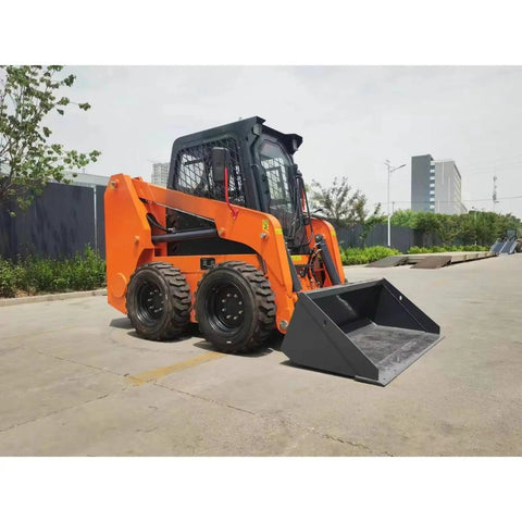 Compact Mini Track Skid Steer Loader Workhorse For Construction, Landscaping And Material Handling Tasks on urban site