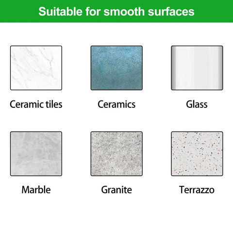 Suitable surfaces for Adjustable Diamond Hole Saw Kit With Hollow Drill Guide And Suction Cup Base: ceramic, glass, marble, granite.
