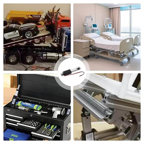 Compact 50mm 120N Mini Electric Linear Actuator 12V With 2 Inch Stroke And Mounting Brackets For Cabinets Robotics Home Automation