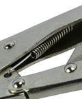 Close-up of Heavy Duty Motorcycle Clutch Holding Tool With Hella Wide Adjustable Jaws For Square Tooth Hubs and Flywheels.