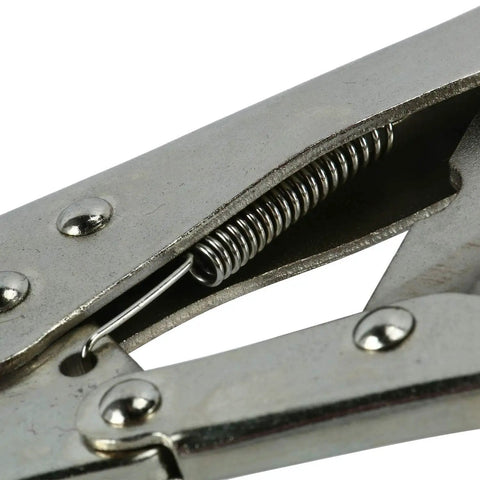 Close-up of Heavy Duty Motorcycle Clutch Holding Tool With Hella Wide Adjustable Jaws For Square Tooth Hubs and Flywheels.