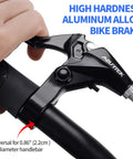 Bike Brake Lever Set For MTB Road And Folding Bikes Aluminum Alloy Levers With Two Brake Cables And Housing Fits 22.2 Millimeter Handlebars