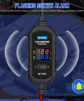 Digital display on OBD II Car Memory Saver Cable 12V Emergency Power Supply For Vehicle ECU with current and voltage readout