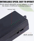 Control unit for High Performance Mini Electric Belt Sander With Variable Speed Control and Reverse Switch, includes indicator and shift switch.