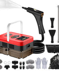 Supercharged 1500W Steam Cleaner with 1.2L Tank and 10s Heat Up delivers 221 Degrees High Pressure Steam for effective cleaning.