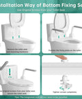 Installation guide for Thick Cast Iron Toilet Safety Rails For Seniors Featuring Slick Fold Handles and Non Slip Base.