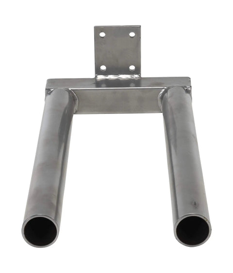Rock Solid Double Spindle Manual Work Positioner Attachment with two steel tubes for heavy lifting, slim profile for tight spaces.