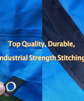 Close-up of Dog Agility Tunnel For Training And Fun, Rip-Resistant 420D Polyester, 24 Inch Diameter, 18 Feet Long showing stitching