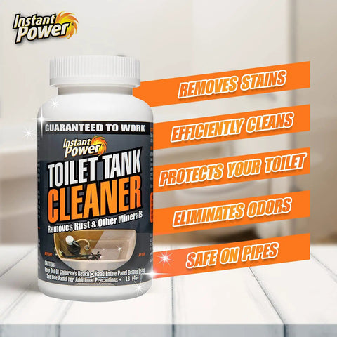 Powerful Toilet Tank Cleaner Powder With Citric Acid Removes Rust And Mineral Build Up No Scrub Needed Bottle