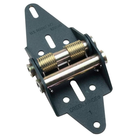 Garage Door Hinge System 6P 2C Fits Tall Panels Six Panel Doors With Gold Springs Durable Green Finish Easy Install Replacement Hinges Kit For Custom Heights And Smooth Quiet Operation, black steel hinge with gold springs