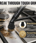 Knock Dust To The Curb With These 6 Piece Steam Cleaner Brush Heads Replacement Attachments For M8 Steamer On Hard Floors built tough with brass bristles.