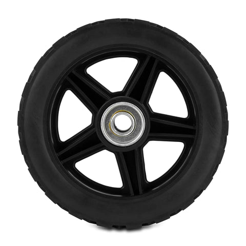 Rhino Tote Tank Front Wheel Repair Kit, Replacement Front Wheels, 6-Inch No-Flat, Black Wheel from Steerable Front Assemblies