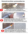 Construction procedures for Professional Grade Concrete Caulk And Strong Cement Sealant Bonding Adhesive For Rapid Crack Filling That Sets Quick To Block Water Leaks And Keep Pavement Looking Rock Solid.